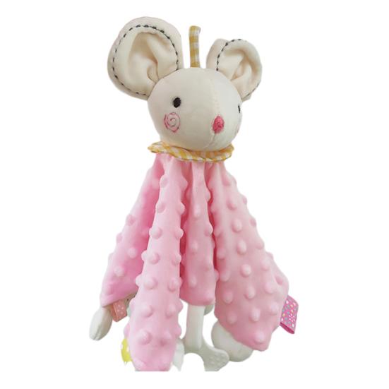 Dětský uklidňující ručník Super měkká bezpečnostní deka Uklidňující hračky Útulný uklidňující ručník pro miminko