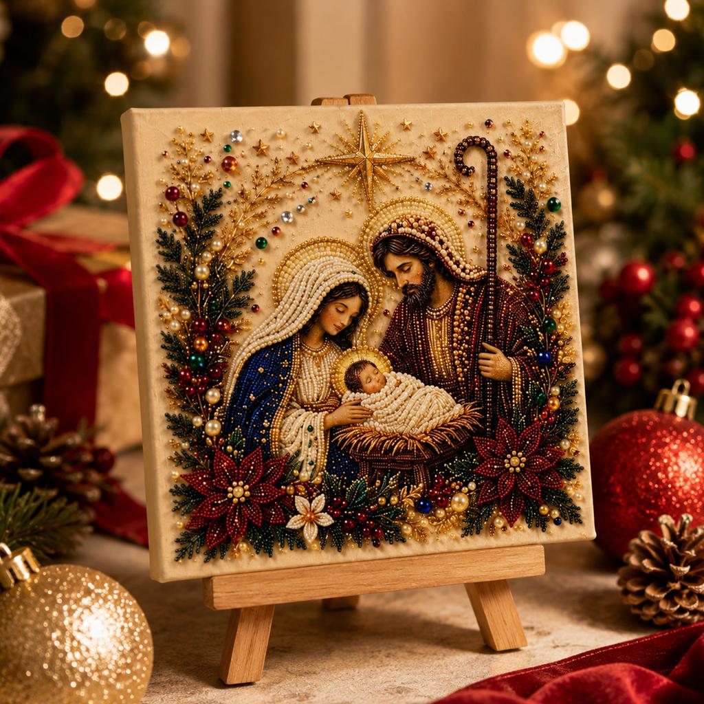 DIY Pearl Painting Kit, Religious Diamond Dot Art Craft Set