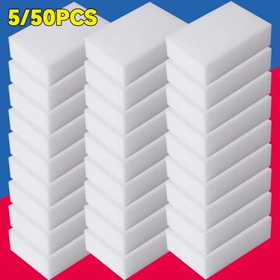 5/50 PZ Spugna Melamminica Spugna Magica Gomma Melamminica Pulitore Spugne Pulizia per Cucina Bagno Strumenti di Pulizia