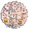 Lulu Pig Graffiti Stickers: 40 Cute Korean Cartoon Waterproof Sheets for DIY Decoration