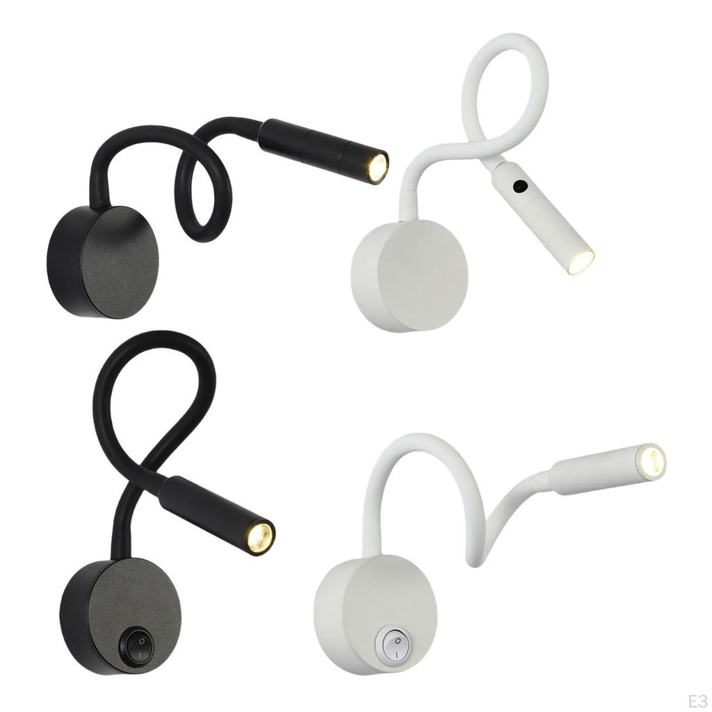 for Reading in Bed, Night Light Bed Lamp, Wall Mount Flexible