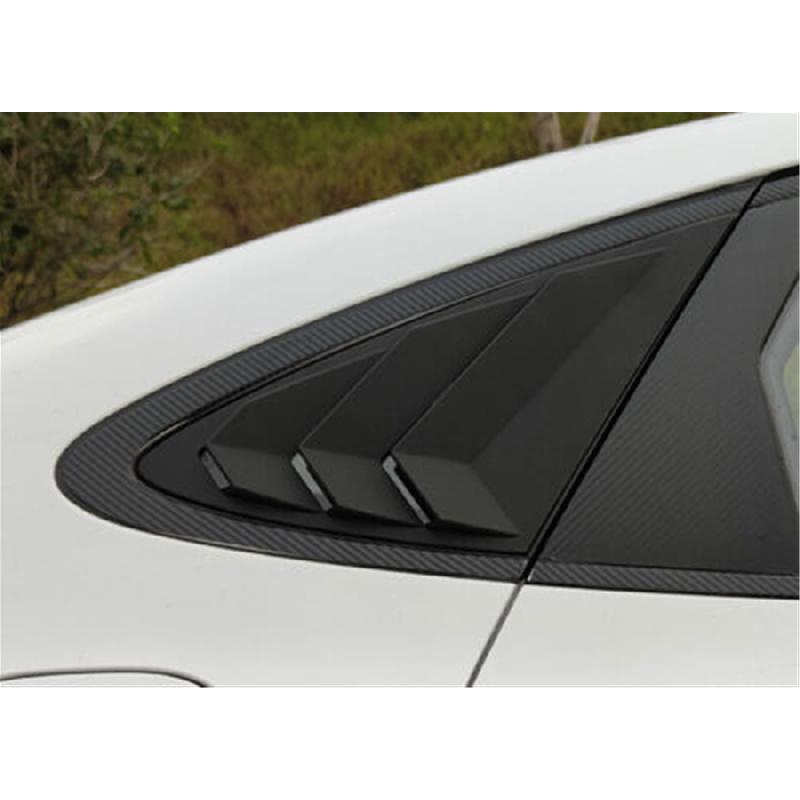 LH+RH Rear Side Window Vent Cover Trim For 2020-2023 Hyundai Sonata Matte Black