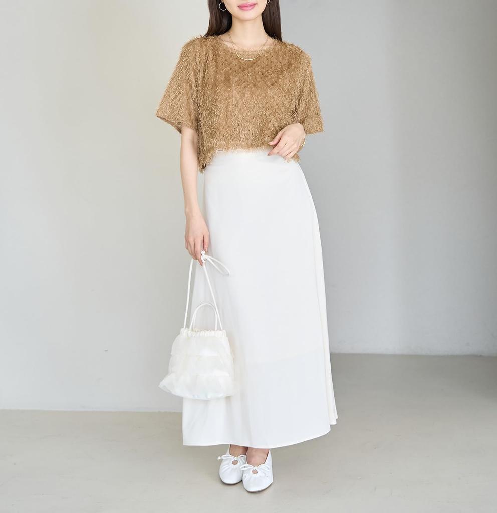 ROPE PICNIC Fringe Cut Camel Women's Top, (25)