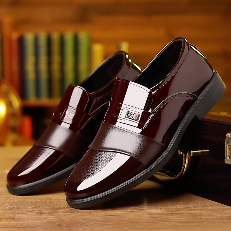 New Genuine Leather Men's Casual Slip-On Formal Business Shoes