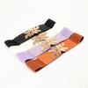 Ladies Waist Seal Alloy Leaf Buckle Elastic Band Dress Shirt With Clothing Belt