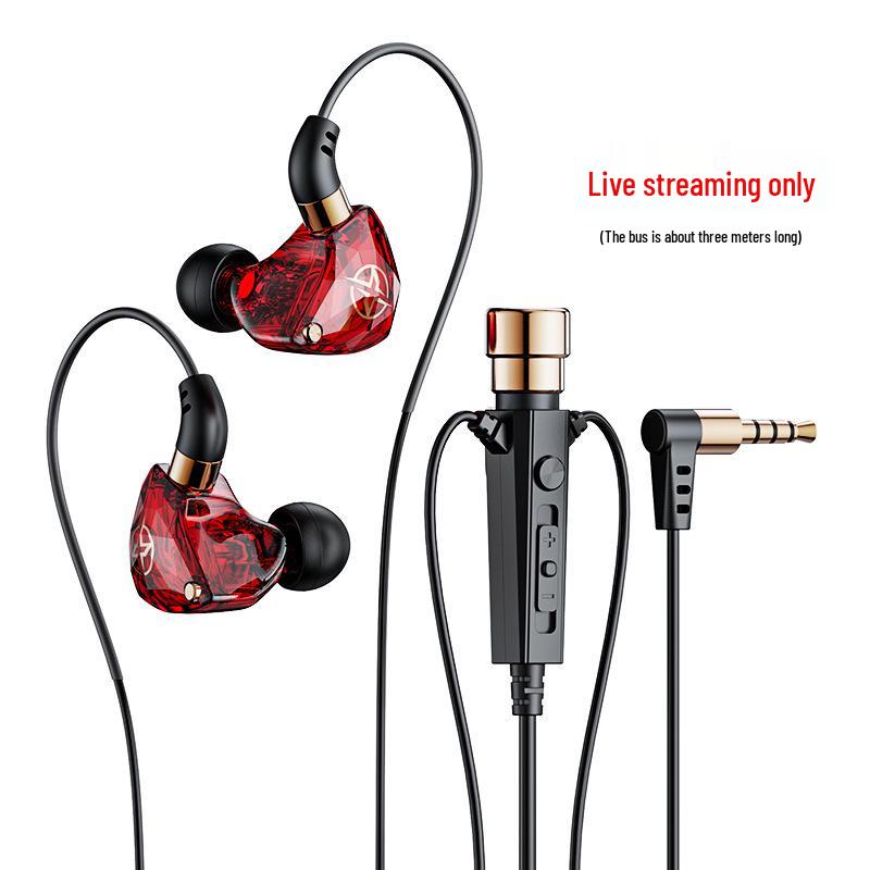 New Stereo Over-Ear Wired Headphones with Live Singing and Reverb Monitoring for K-Song Recording