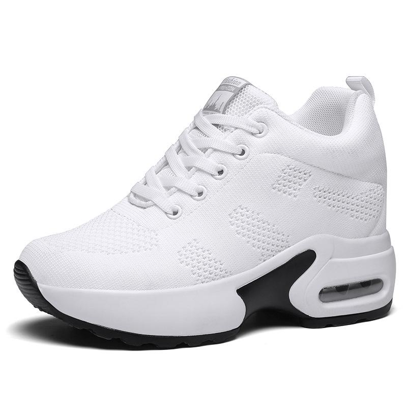 

Женские осенние дышащие сетчатые танцевальные кроссовки: Внутреннее увеличение роста, Воздушная подушка, Мягкая подошва 41