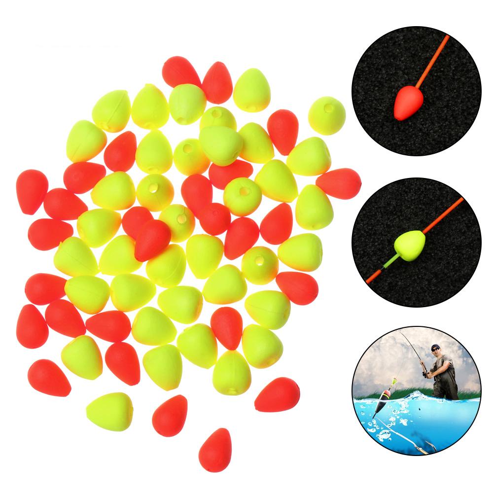 

100 шт. візуальних квасолей рухомих поплавців посилюють риболовний сигнал відправника поплавця хвіст привабливих квасолей below beans