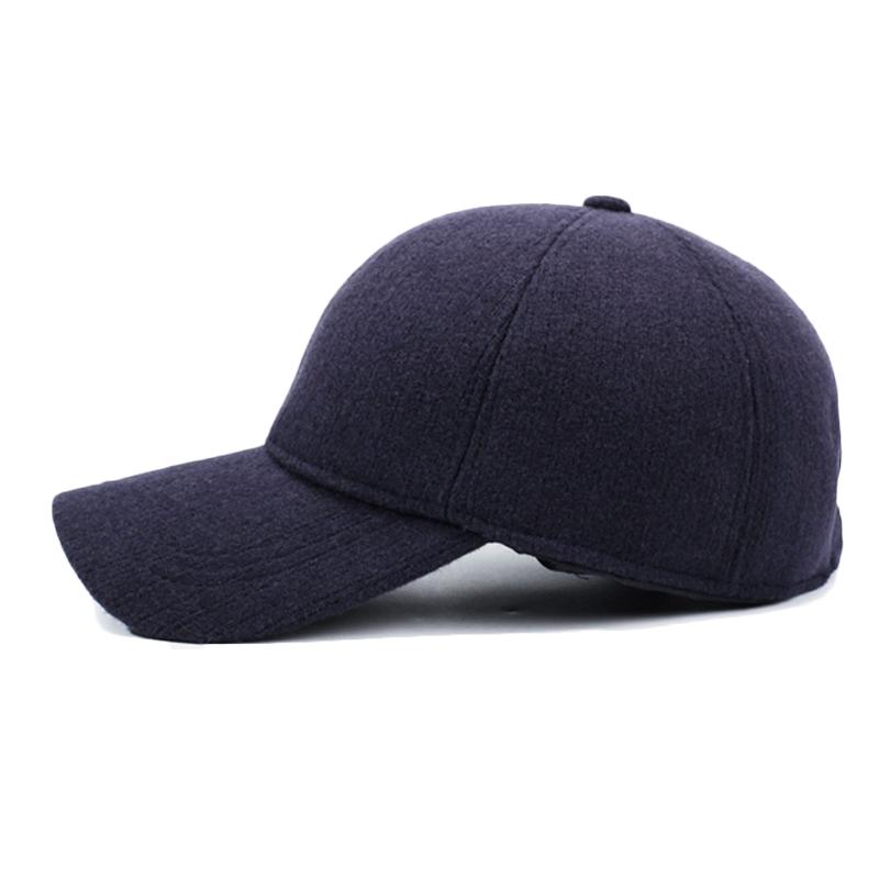 Winter Middle-Aged and Elderly Men's Cold-Proof Baseball Cap Velvet Thick Cap Ear Protection Warm Cotton Cap