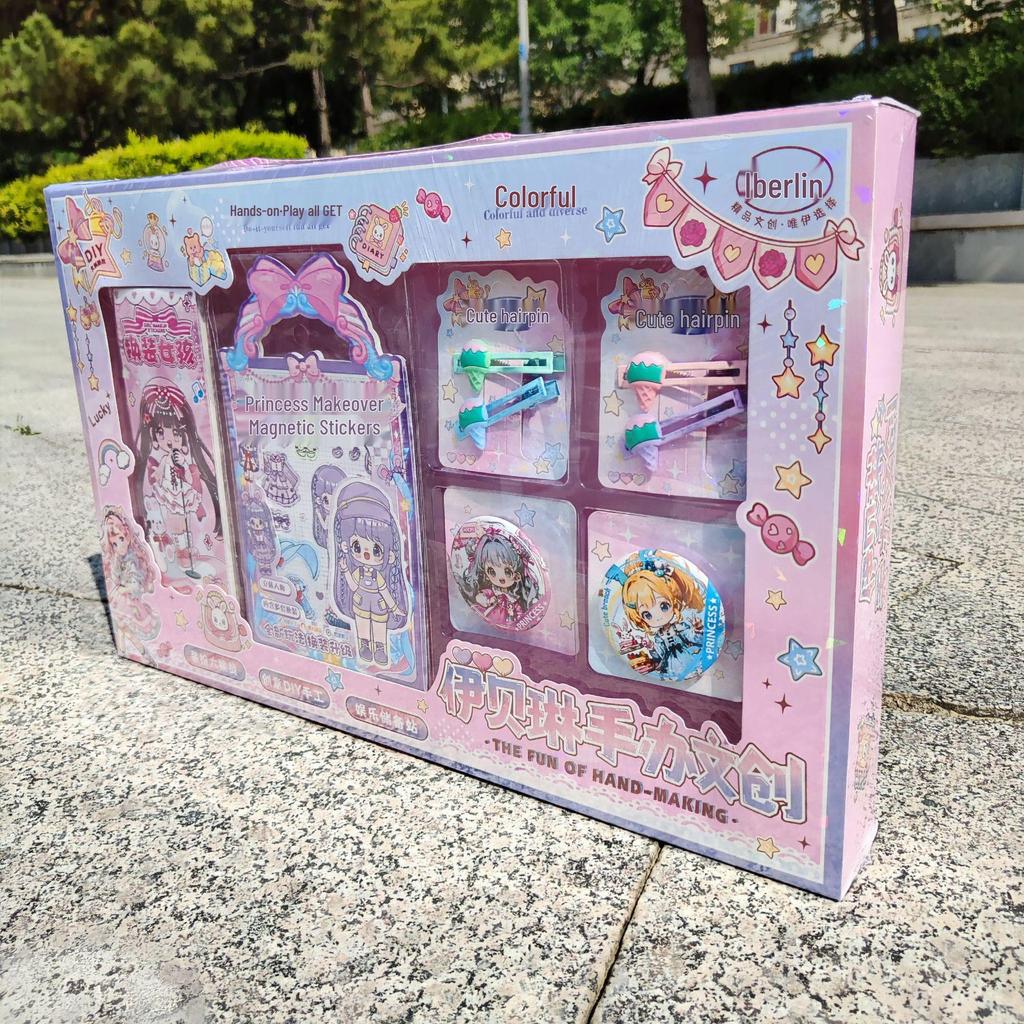 Creative Magnetic Quiet Book: DIY Girl Hair Clip Scrapbook Toy - Perfect Enrollment Gift for Children