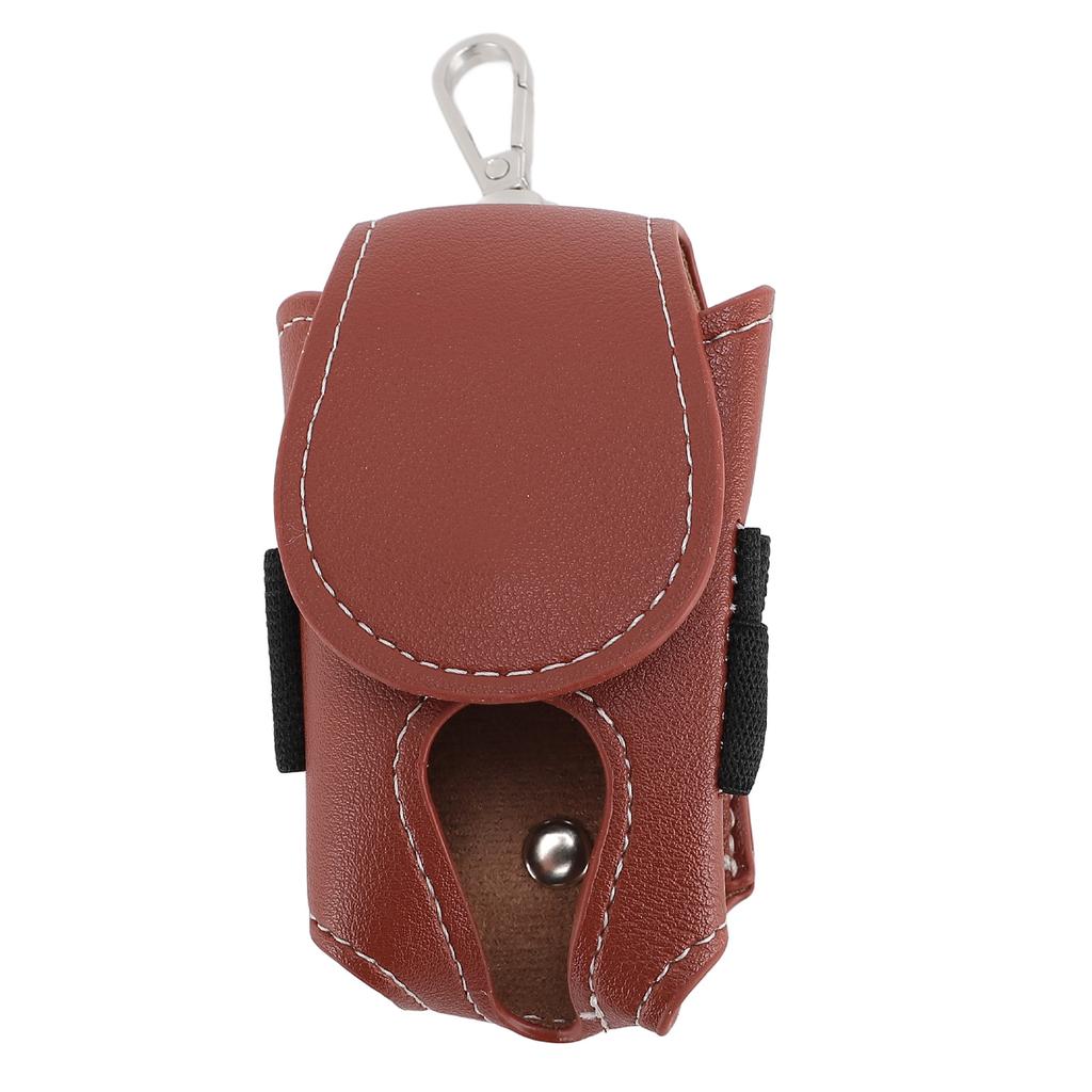 Club Ball Waist Bag PU Leather Water Resistant Portable Ample Space Stylish Club Ball Storage Pouch