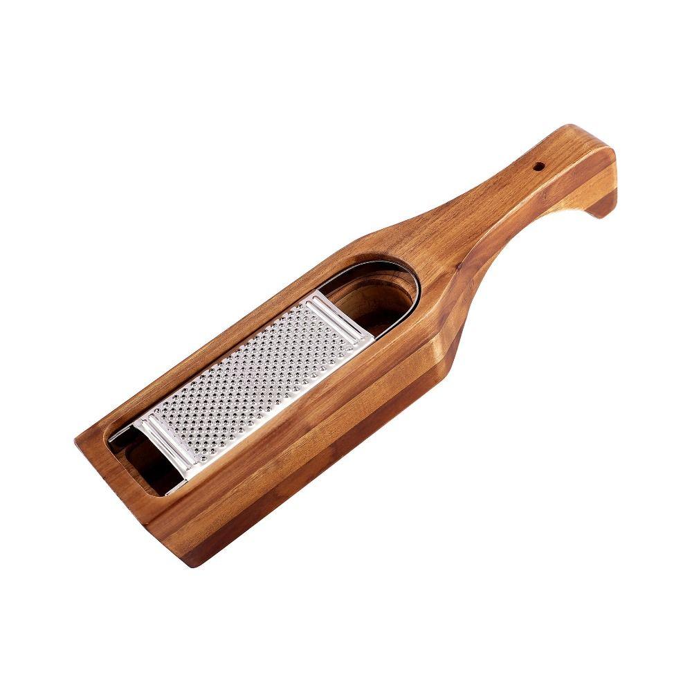 with Handle Handheld Cheese Shredder With Wood Container Cheese Tools Server  Cheese