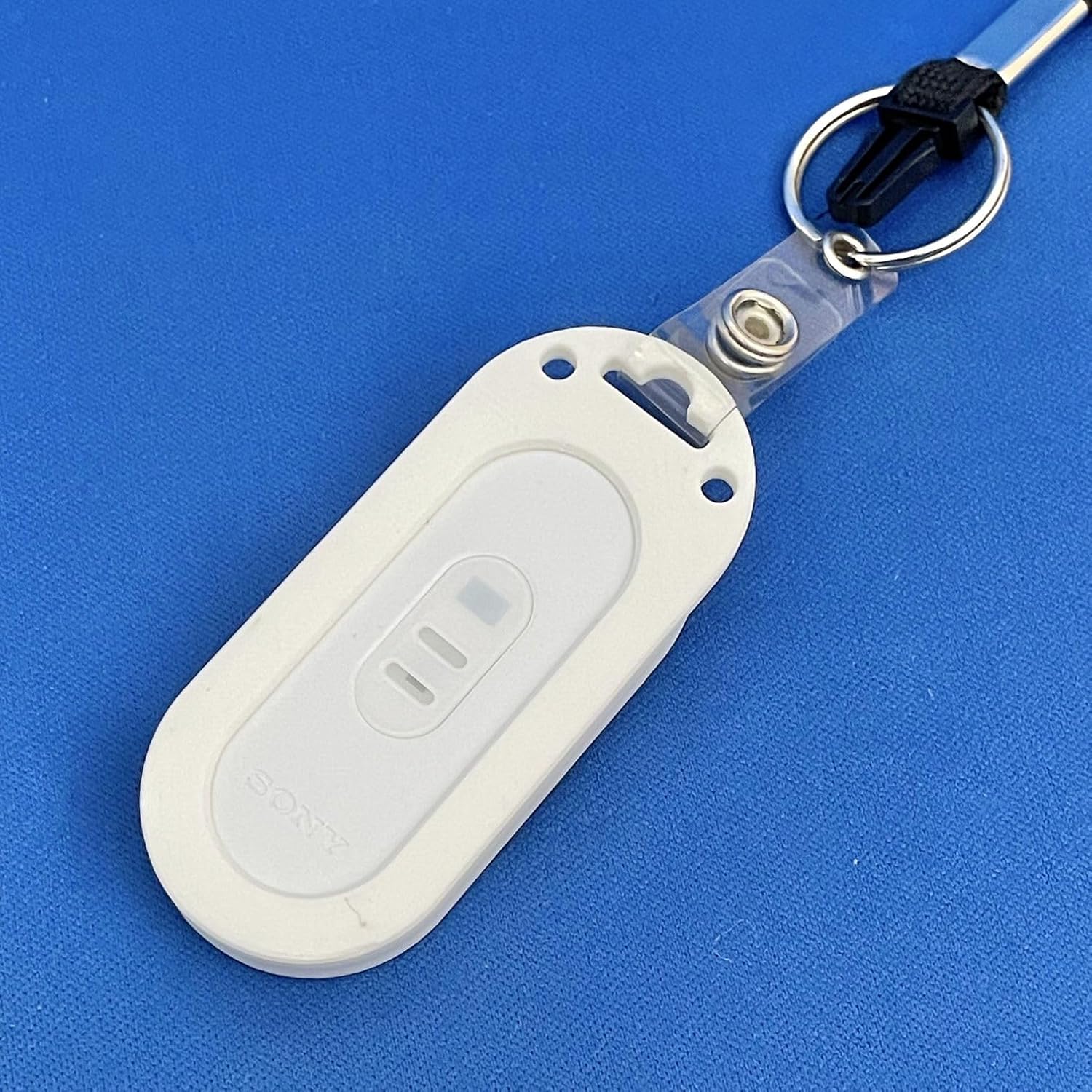 GRIPL Reon Pocket Tag Case (White + Clear Semi-Transparent) Made Japan 2-Piece Set (White) (Clear) - Protective Sony