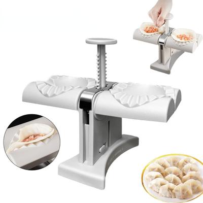 DIY Automatisk Dumpling Machine Dubbelhuvud Pressform Empanadas Ravioliform Köksprylstillbehör