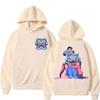 Funny KPop Demon Hunters Hoodie Kawaii Cute Derpy Tiger Hug Hooded Pullover Men Women Oversized Fleece Fall Winter