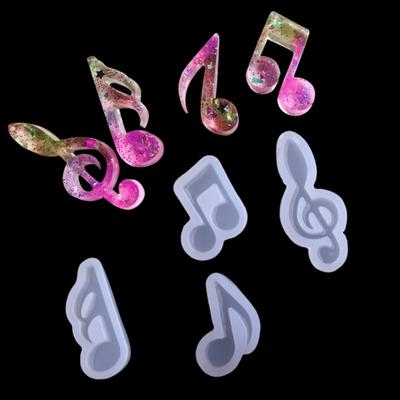 Musiknote Violinschlüssel Silikonform Schmuckherstellung DIY handgemachtes Epoxidharz Handwerk