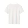 T-shirt a maniche corte per bambina, taglia europea, con stampa a lettere rosa