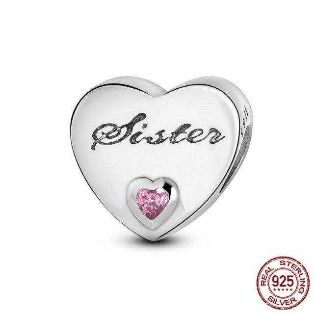 Charm Bead Fit  Bracelet DIY Dangle Charms For Mom Son Daughter Sister Friends Lover