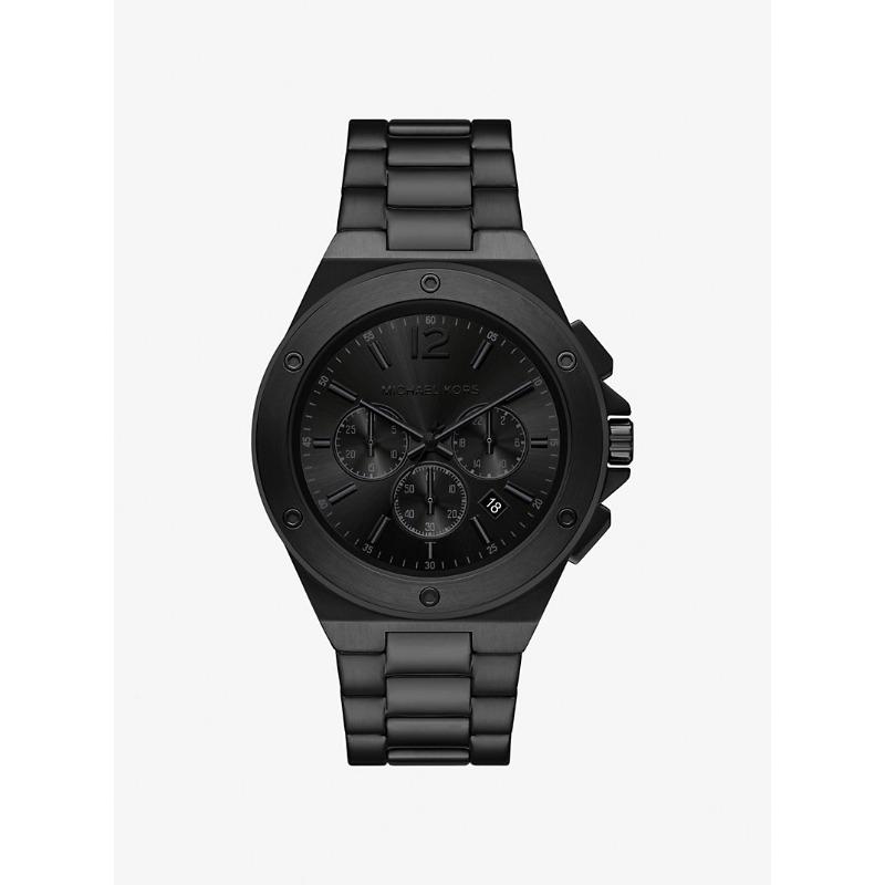Большие часы Michael Kors Lennox с черным покрытием MKO1234 чёрный