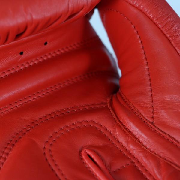 Adidas Aiba Zertifizierte Echte Leder Boxhandschuhe Rot 12oz