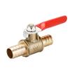 1/4 Kleines Ventil 6mm 8mm 10mm 12mm Schlauchtülle Inline Messing Wasser Öl Luft Gas Hahn Absperrventil Kraftstoffleitung Kugelhahn Rohrverschraubungen mit rotem Griff
