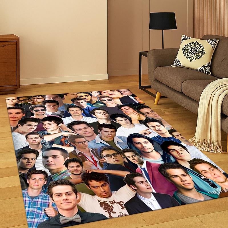 Dylan O’Brien DOB Actor Carpet Rug for Bedroom Living Room Sofa Playroom Doormat Home Decor,Kid Game Area Rug Non-slip gift