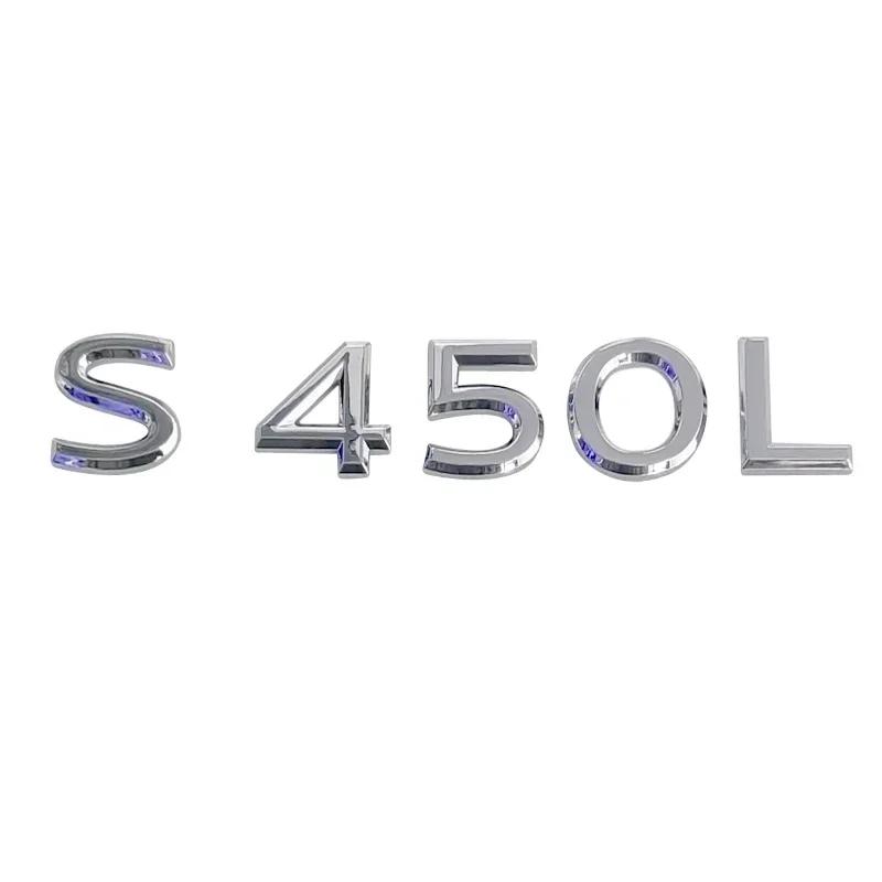 ABS Car Body Side Emblem Sticker Trunk Badge Decals for Mercedes Benz Maybach S400L S450L S480L S500L S580L S600L S680L Exterior