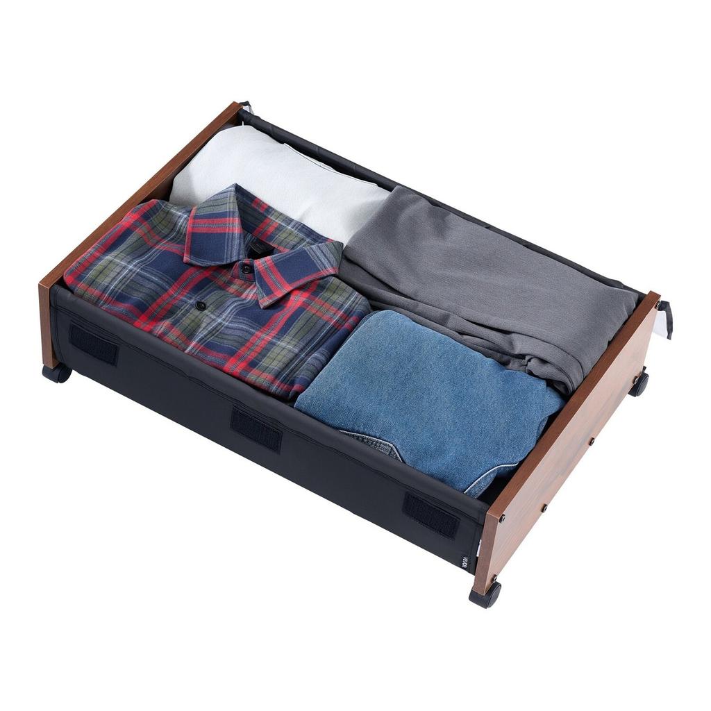 Aufbewahrung unter dem Bett mit Rädern, 650 x 460 x 180 mm Unterbettbehälter, Schuhaufbewahrung unter dem Bett mit abschließbaren Rädern, Rollende Aufbewahrung unter dem Bett