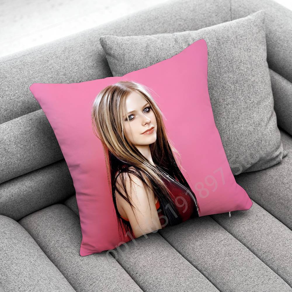 A-Avril L-Lavigne Canadian Singer Throw Pillow Case For 45*45Cm 40Cm 55Cm 50Cm 30Cm Square Car Pillowcase Shell