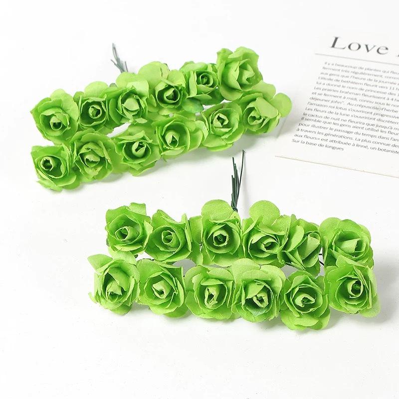 In Stock: 2cm Rose Artificial Bouquet for Wedding or Event Decoration