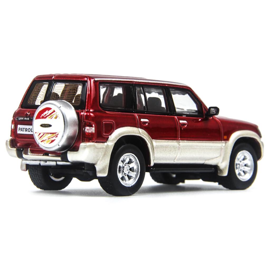 PAUDI MODEL Maßstab Diecast Nissan Patrol Y61 1998 Modell rot 1/64 Auto,