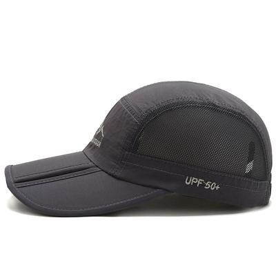 Men's Baseball Cap Summer Folding Hat Outdoor Sports Sun Protection Cap Sunshade Cap Men's and Women's Mesh Cap