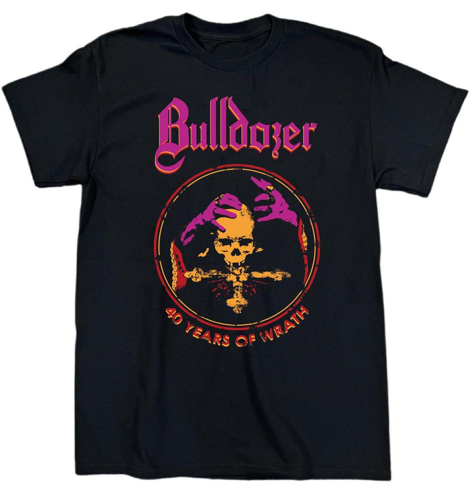 NNEW BULLDOZER Band 40 Years Of Wrath Heavy Cotton Black Shirt S-5XL TT462 Unisex T-Shirt XXL