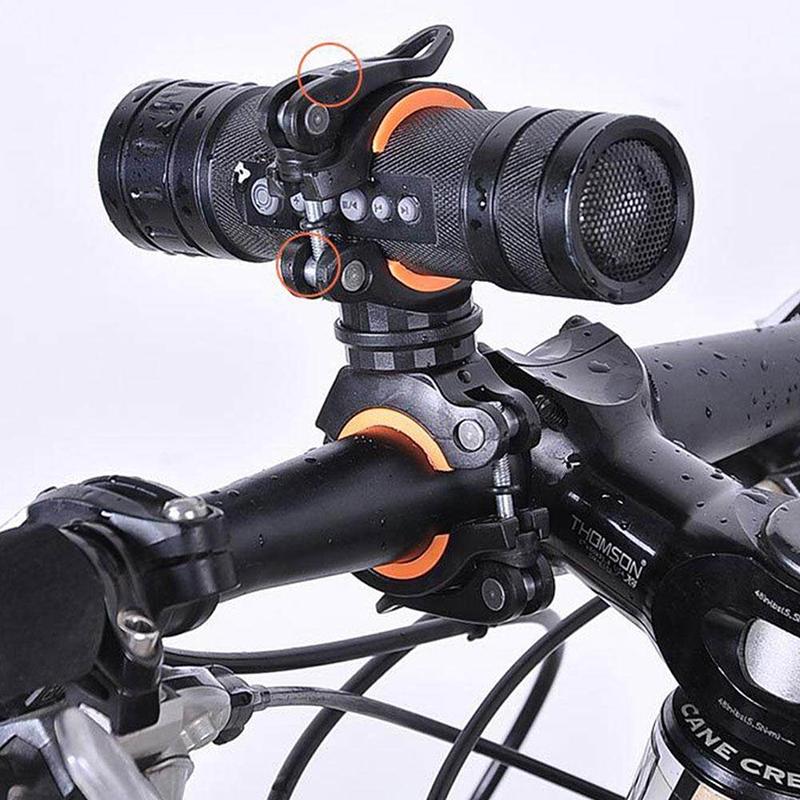 360° Dönebilen Bisiklet Klipsi Kelepçesi El Feneri Montaj Tutucu Bisiklet Bisiklet Led Işık El Feneri Meşale Montaj Tutucu Bisiklet Aksesuarları