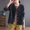 2026 Autumn Retro Plus Size Women's Loose Corduroy Jacket, Hong Kong Style