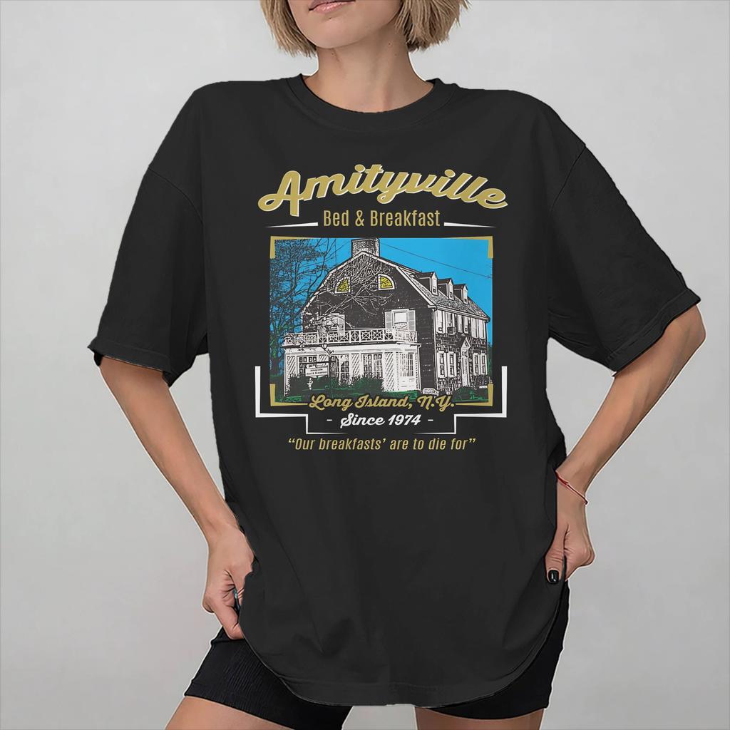 The Amityville Horror Movie New Arrival T Shirts for Unisex Women Cotton Tee Shirt Clothing