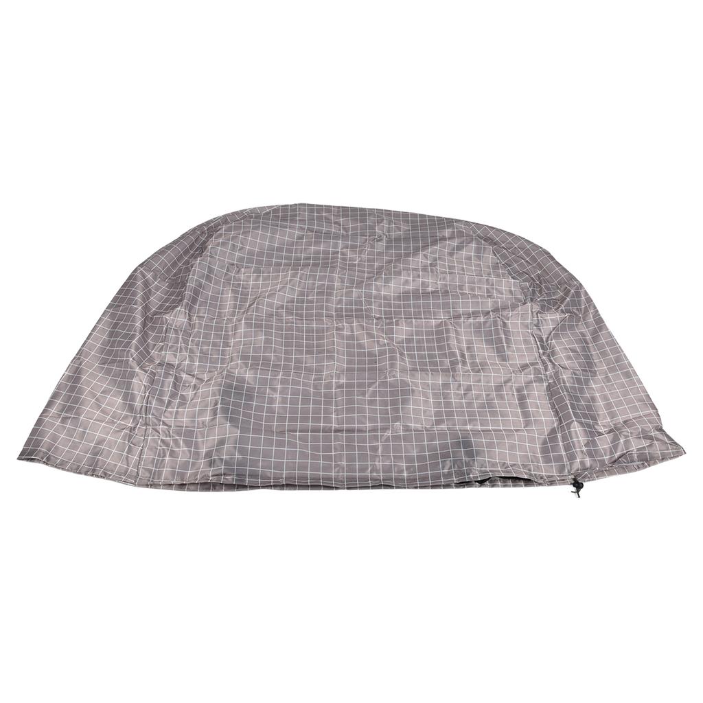 Firewood Rack Cover Dustproof Waterproof Sun Protection Round Outdoor Log Rack Cover for Firewood Storage Plaid