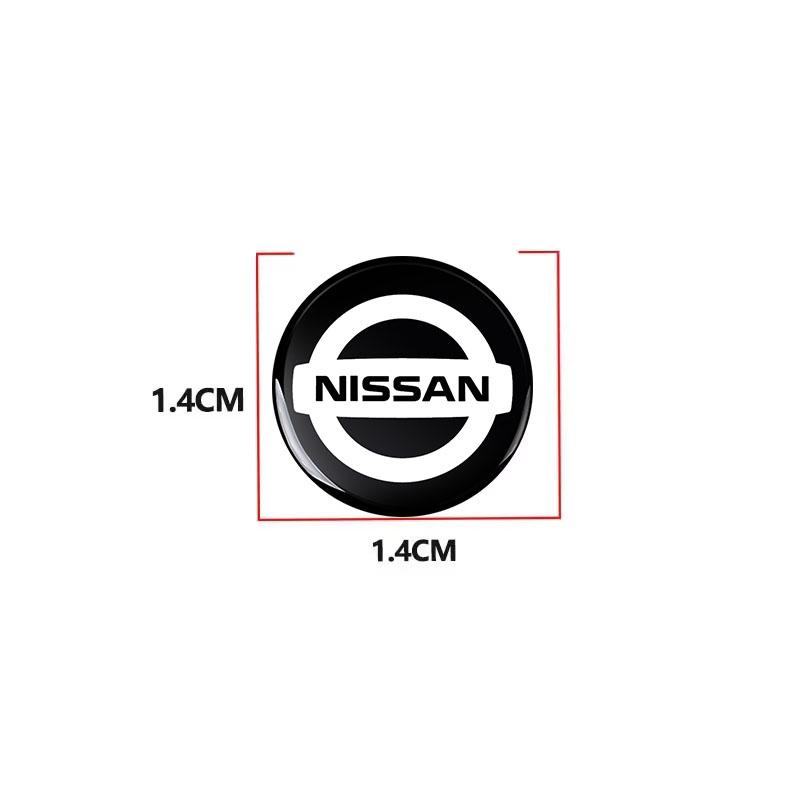 14mm Car Key Emblem Stickers Auto Control Key Logo Styling For Nissan Nismo Qashqai X J10 Trail Tiida Juke Teana Pulsar Altima