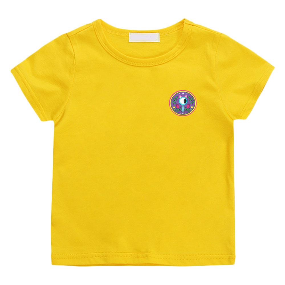 

The Creature Cases Simple-style T-shirt Cotton 100% Casual O-neck Cute Cartoon Boys and Girls Top Manga Anime Print Tees Summer 160
