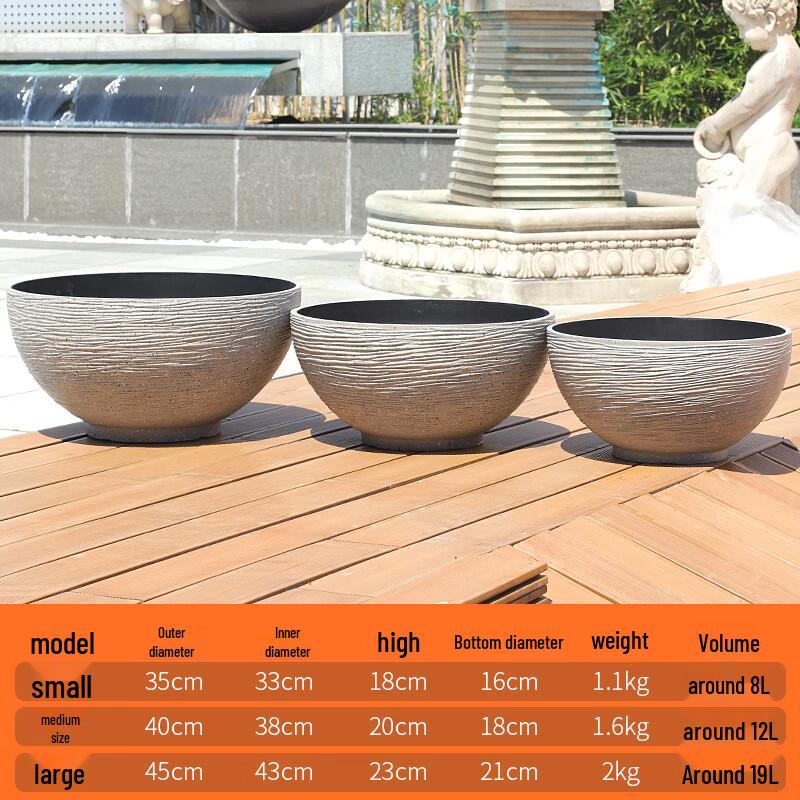 Nordic Imitation Stone Hydroponic Flower Pot