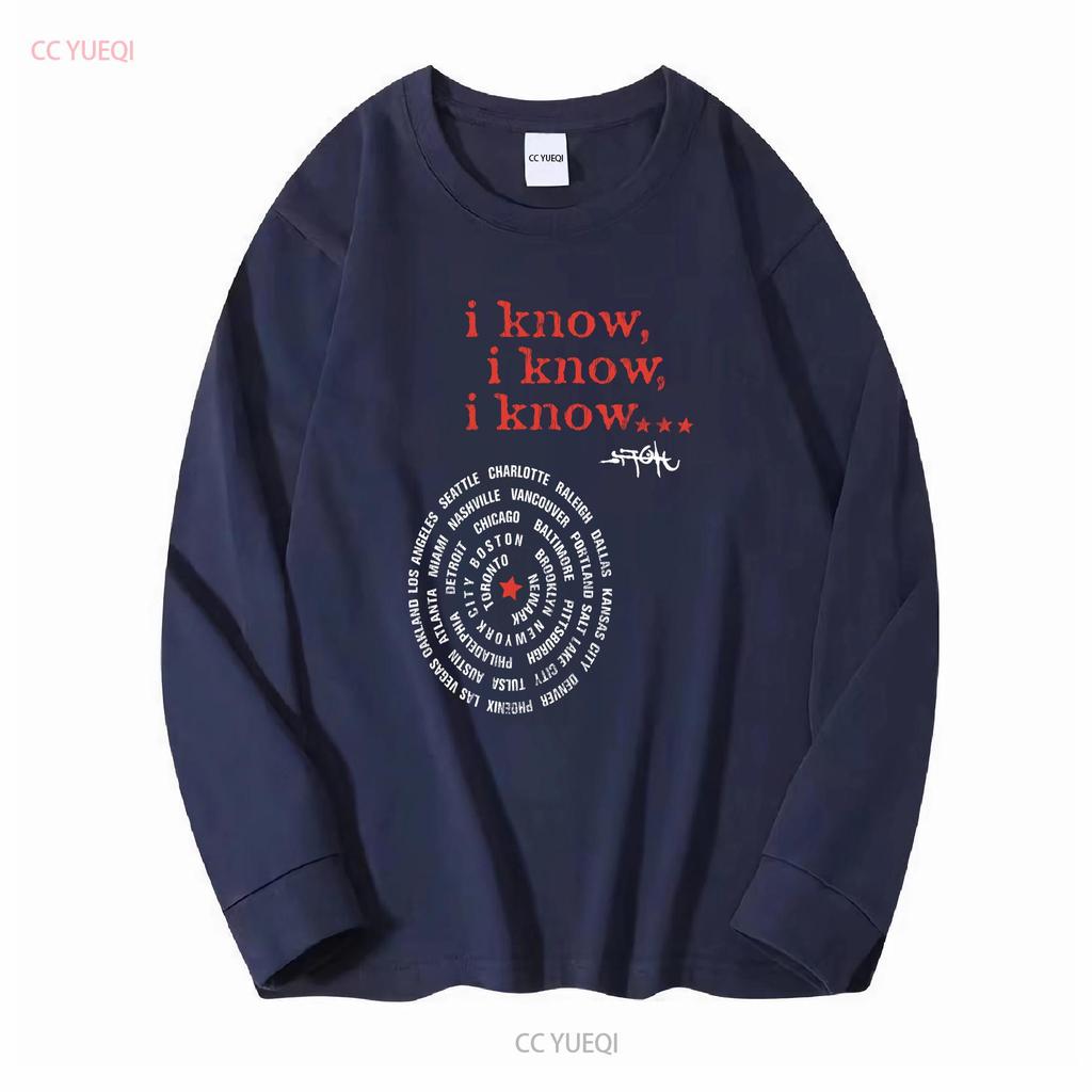 Travis Utopia Circus Merch Maximus Tour I KNOW Tričko Těžká Bavlna Jack dlouhý nebo krátký rukáv vintage Vypraný streetwear