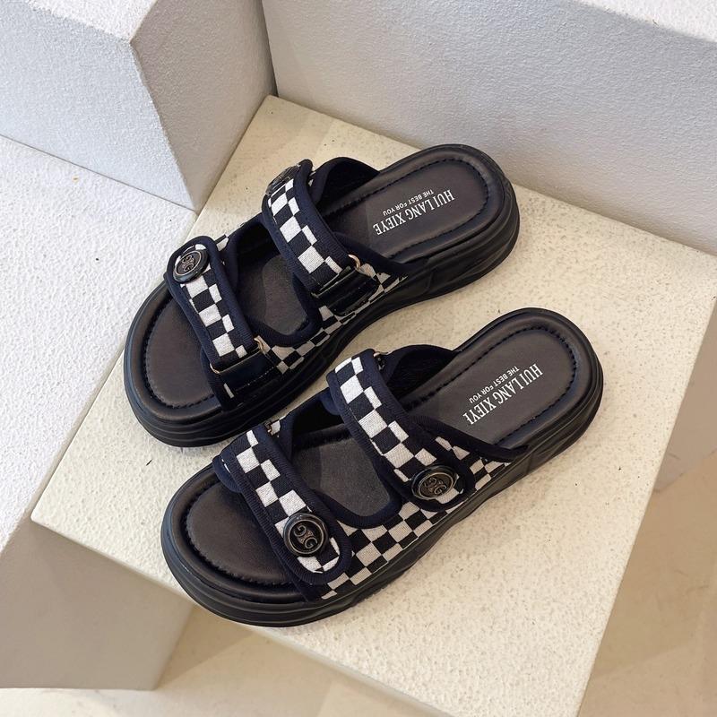 

Женская летняя обувь, тапочки на платформе, дизайнерские повседневные туфли без застежек, шлепанцы для женщин 40