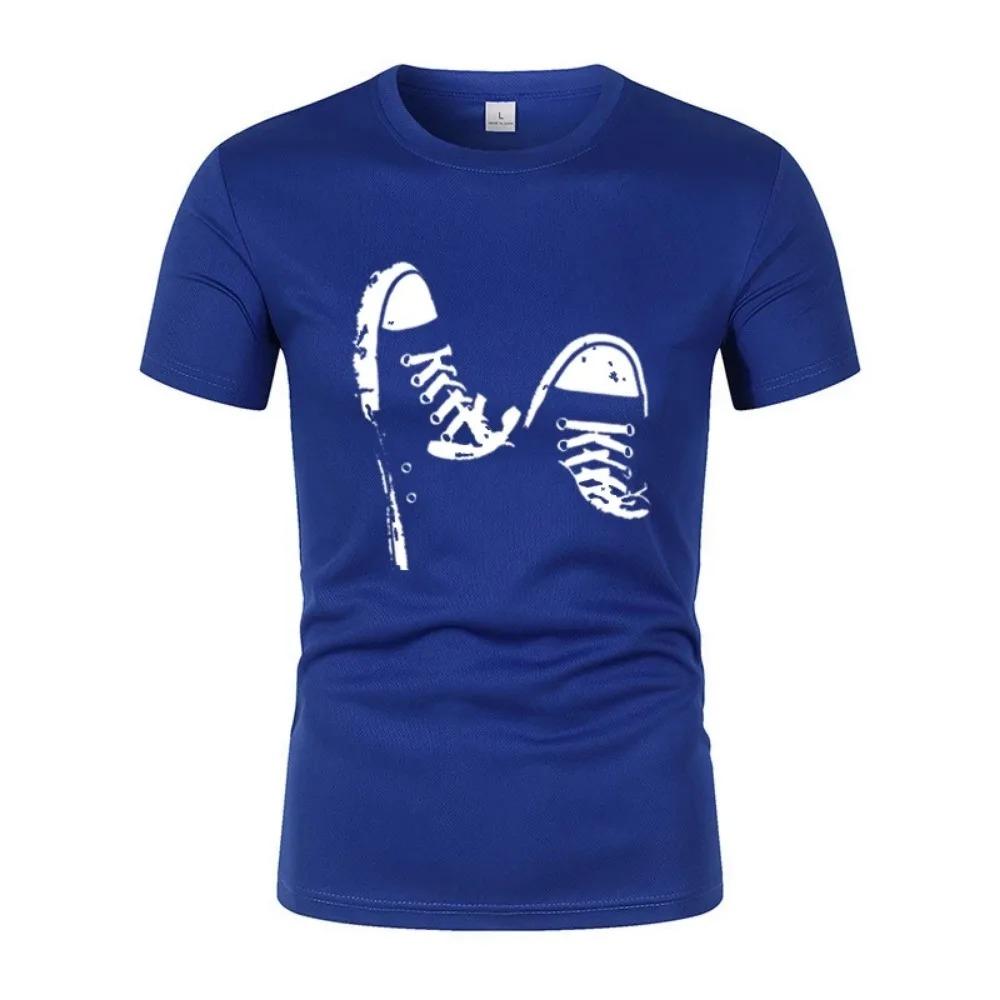 Hot Selling Summer Men'S Casual Short-Sleeved Outdoor Running Breathable Quick-Drying Sports T-Shirt Street Couple Short-Sleeved