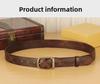 Men's Retro Copper Buckle Genuine Leather Belt - Simple Fashion Pin Style