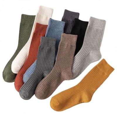 Mittelschwere Knochensocken, vollfarbig, Ganzjahres-Modestrümpfe