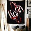 Korn Wall Tapestry Aesthetic Wall Hanging Printed Fabric Blanket Decorative Tapestries for Bedroom Living Room Home Decor