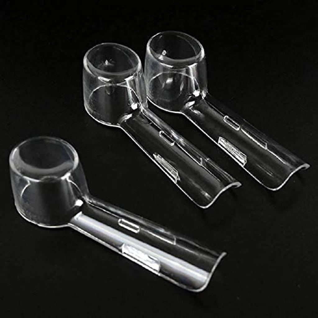 6 Abdeckungen für elektrische Zahnbürsten – kompatible Zahnbürstenabdeckungen, Schutzabdeckungen für elektrische Zahnbürstenköpfe – transparente, staubdichte Zahnbürstenabdeckungen