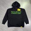 American Style Fleece Hooded Sweatshirt Young Men Letter Print Daily Wear