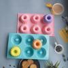 6 Cavity Silicone Donut Mold Heat Resistant Reusable Swirl Doughnut Pan for Baking Cupcake Mousse Cake Decoration Accessories