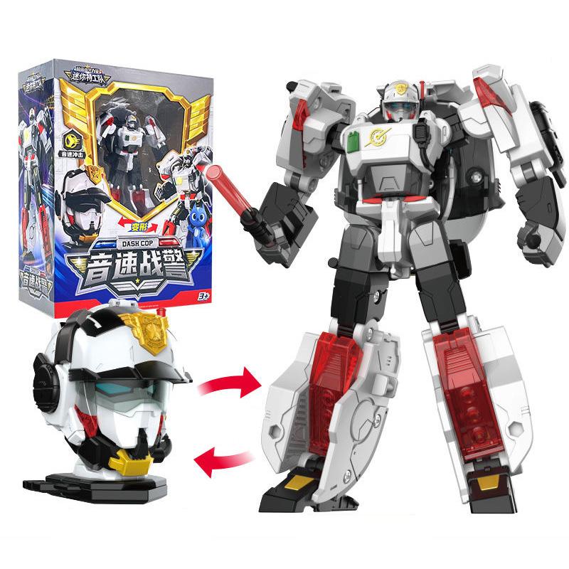 Mini Force Strongest Police Transforming Robot Toy Action Figures MiniForce X Transformation Robot Patrol Cop Toy for Child Gift